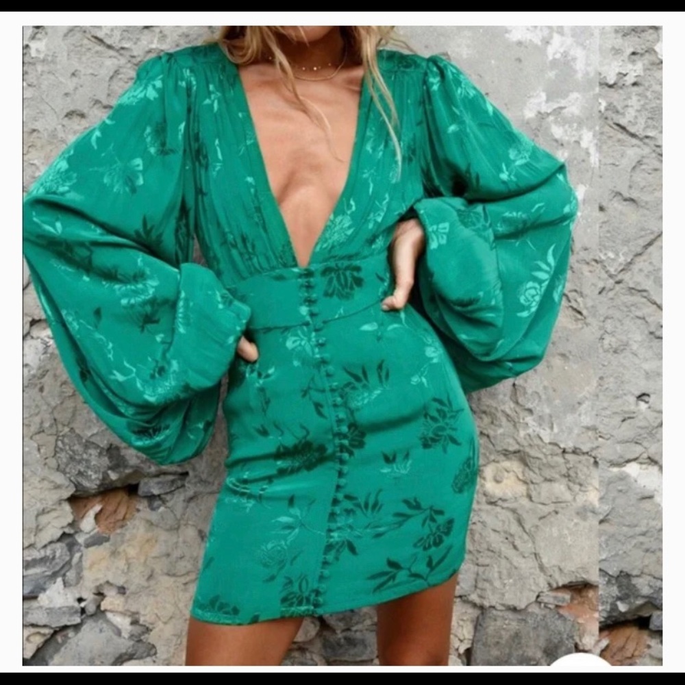 Rat & Boa Isabella Dress green
